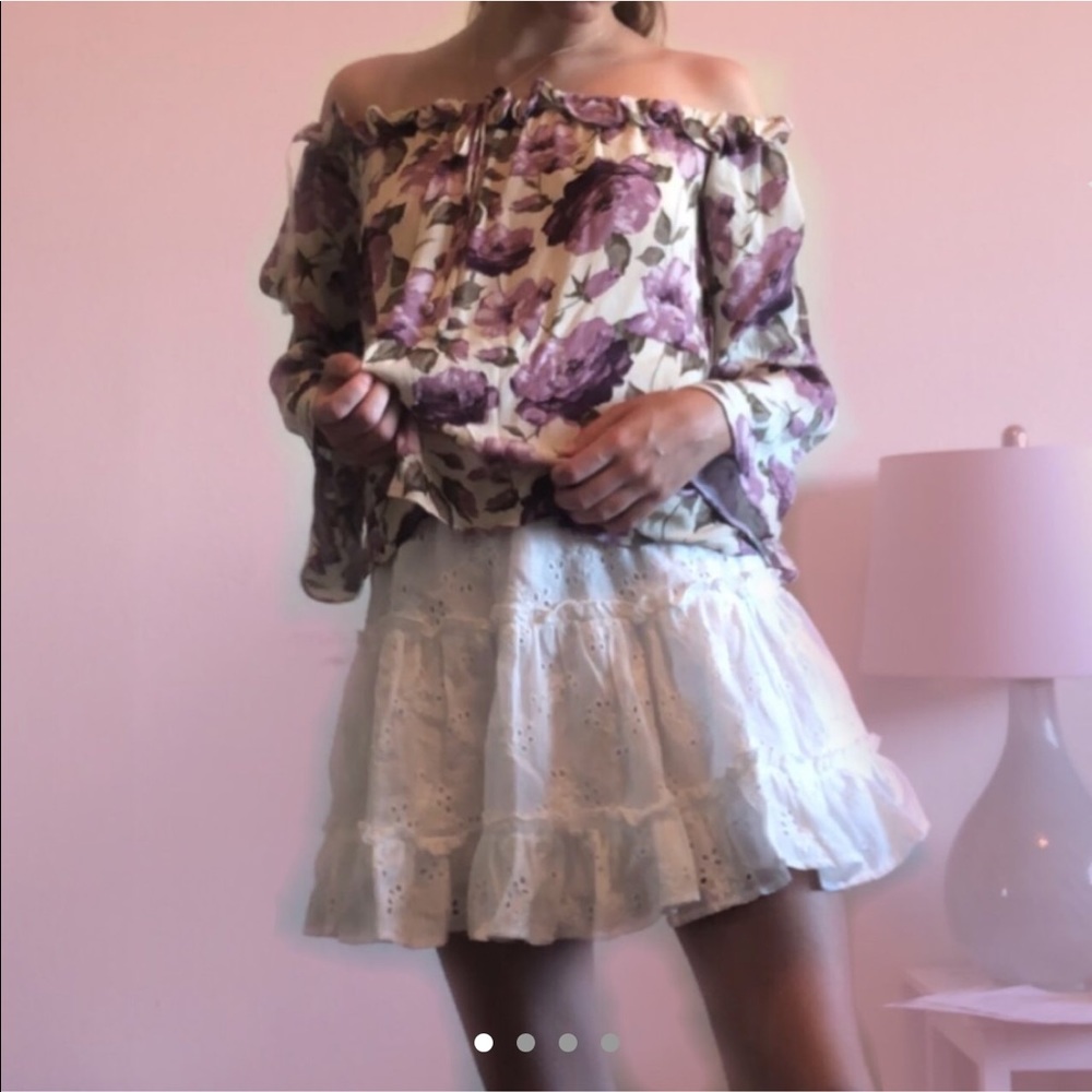 Floral Off the Shoulder Top